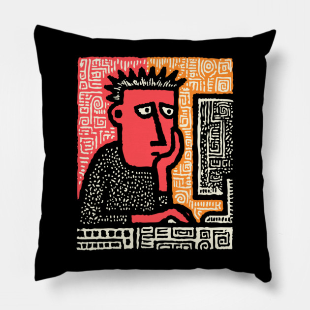Creative Burnout - The Graphic Designer's Lament Pillow by TuncGK