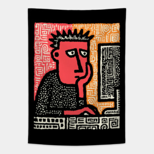 Creative Burnout - The Graphic Designer's Lament Tapestry