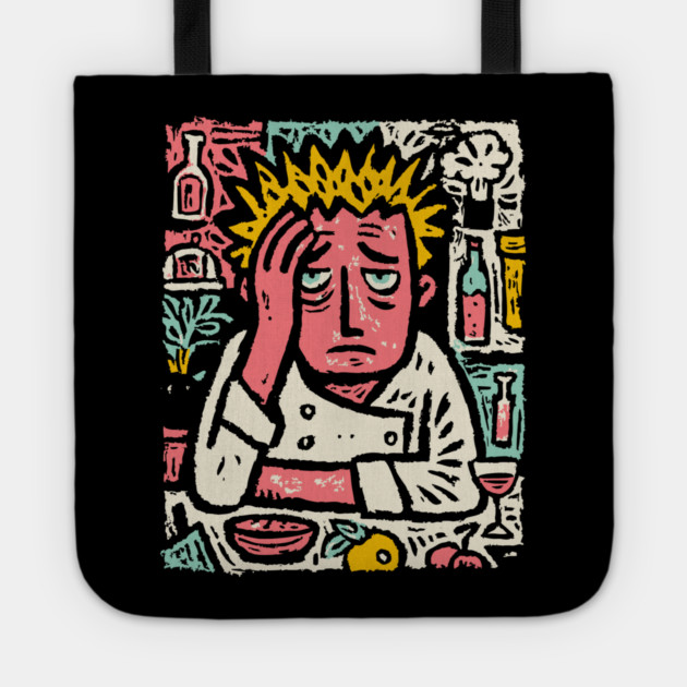 Frustrated Chef Life - The Agony of the Kitchen Tote by TuncGK