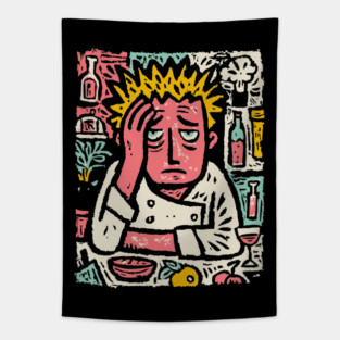 Frustrated Chef Life - The Agony of the Kitchen Tapestry