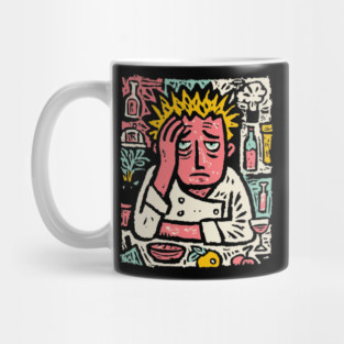 Frustrated Chef Life - The Agony of the Kitchen Mug