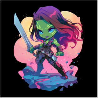 gamora Posters and Art
