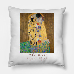 Gustav Klimt The Kiss T-Shirt, Art Nouveau Shirt, Famous Painting Tee, Gold Art Shirt, Artistic Clothing, Aesthetic TShirt for Art Lovers Pillow
