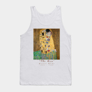 Gustav Klimt The Kiss T-Shirt, Art Nouveau Shirt, Famous Painting Tee, Gold Art Shirt, Artistic Clothing, Aesthetic TShirt for Art Lovers Tank Top