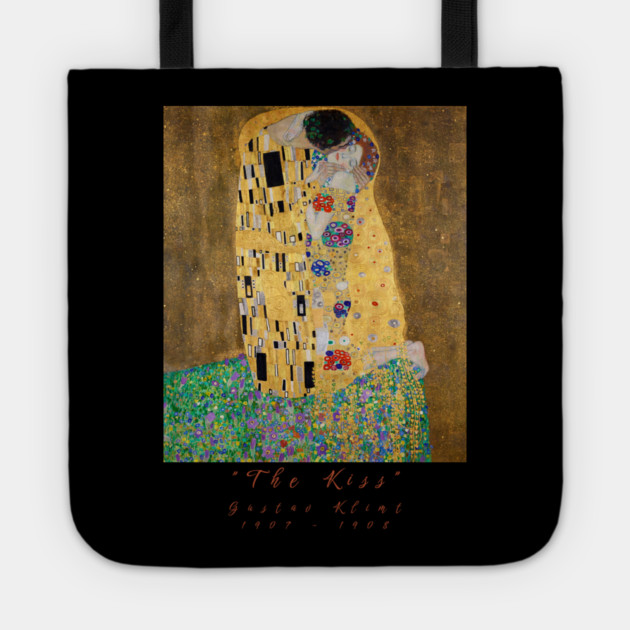Gustav Klimt The Kiss T-Shirt, Art Nouveau Shirt, Famous Painting Tee, Gold Art Shirt, Artistic Clothing, Aesthetic TShirt for Art Lovers Tote by Art2Wear