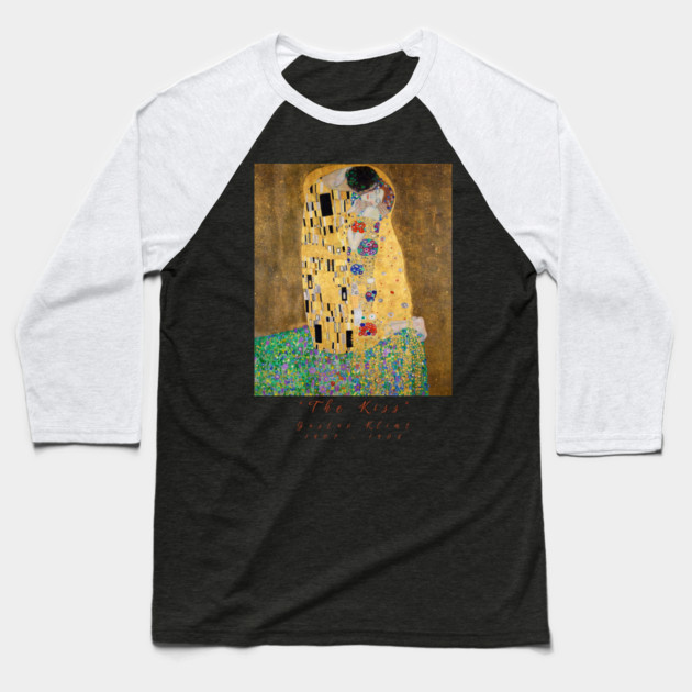 Gustav Klimt The Kiss T-Shirt, Art Nouveau Shirt, Famous Painting Tee, Gold Art Shirt, Artistic Clothing, Aesthetic TShirt for Art Lovers Baseball T-Shirt by Art2Wear