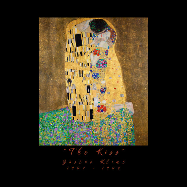 Gustav Klimt The Kiss T-Shirt, Art Nouveau Shirt, Famous Painting Tee, Gold Art Shirt, Artistic Clothing, Aesthetic TShirt for Art Lovers by Art2Wear