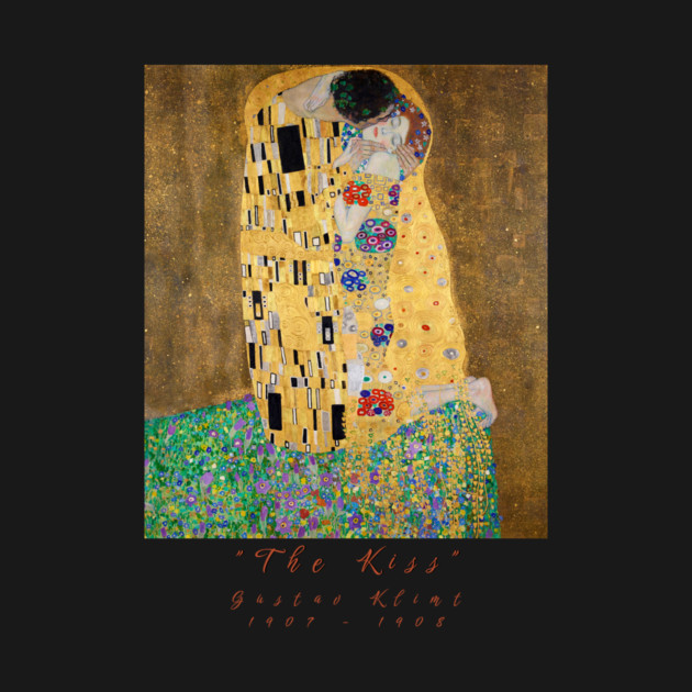 Gustav Klimt The Kiss T-Shirt, Art Nouveau Shirt, Famous Painting Tee, Gold Art Shirt, Artistic Clothing, Aesthetic TShirt for Art Lovers by Art2Wear