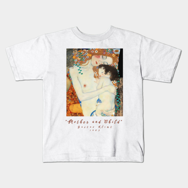 Klimt Mother and Child T-Shirt, Fine Art Tee, Gustav Klimt Shirt, The Three Ages of Woman Tee, Art Lover Gift, Artistic T Shirt Kids T-Shirt by Art2Wear