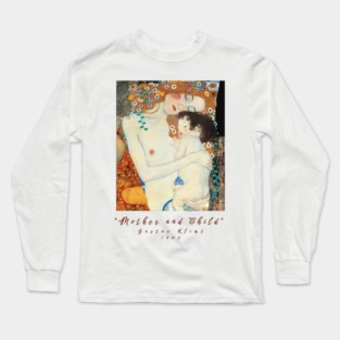 Klimt Mother and Child T-Shirt, Fine Art Tee, Gustav Klimt Shirt, The Three Ages of Woman Tee, Art Lover Gift, Artistic T Shirt Long Sleeve T-Shirt