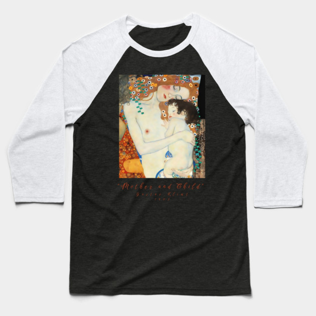Klimt Mother and Child T-Shirt, Fine Art Tee, Gustav Klimt Shirt, The Three Ages of Woman Tee, Art Lover Gift, Artistic T Shirt Baseball T-Shirt by Art2Wear