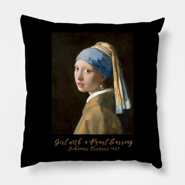 Classic Art Sweatshirt, Girl with a Pearl Earring Sweatshirt, Vintage Art Design, Unique Gift Sweatshirt, International Women's Day 8 March Pillow by Art2Wear