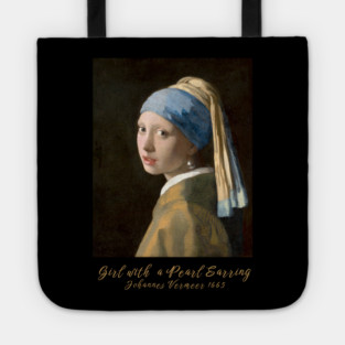 Classic Art Sweatshirt, Girl with a Pearl Earring Sweatshirt, Vintage Art Design, Unique Gift Sweatshirt, International Women's Day 8 March Tote