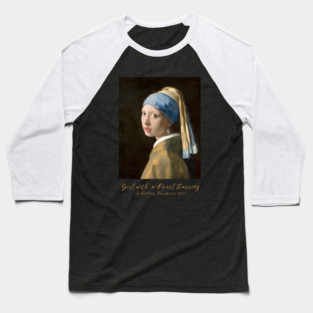Classic Art Sweatshirt, Girl with a Pearl Earring Sweatshirt, Vintage Art Design, Unique Gift Sweatshirt, International Women's Day 8 March Baseball T-Shirt