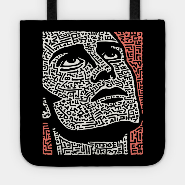 Psychedelic Portrait - A Labyrinth of Consciousness Tote by TuncGK