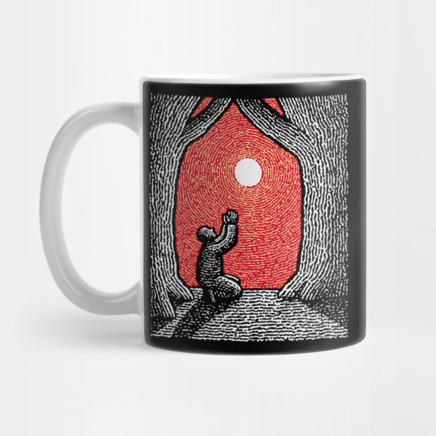 Spiritual Folk Art - A Quiet, Hopeful Prayer by TuncGK