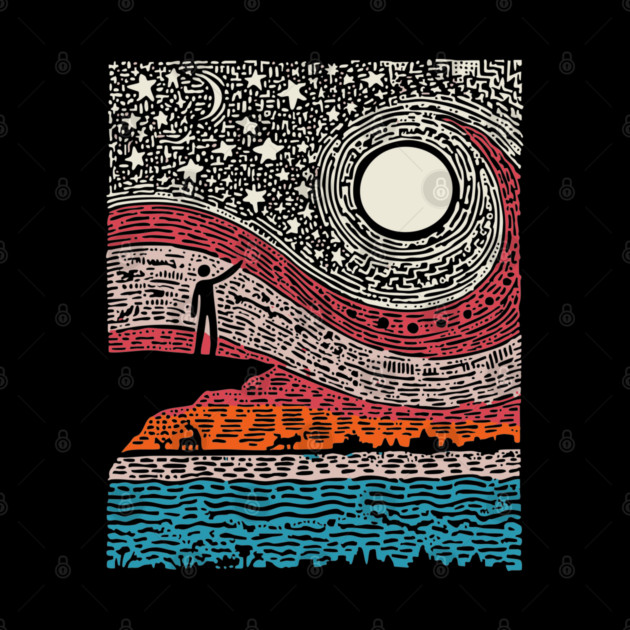 Cosmic Wonder - The Spiral Night Sky by TuncGK