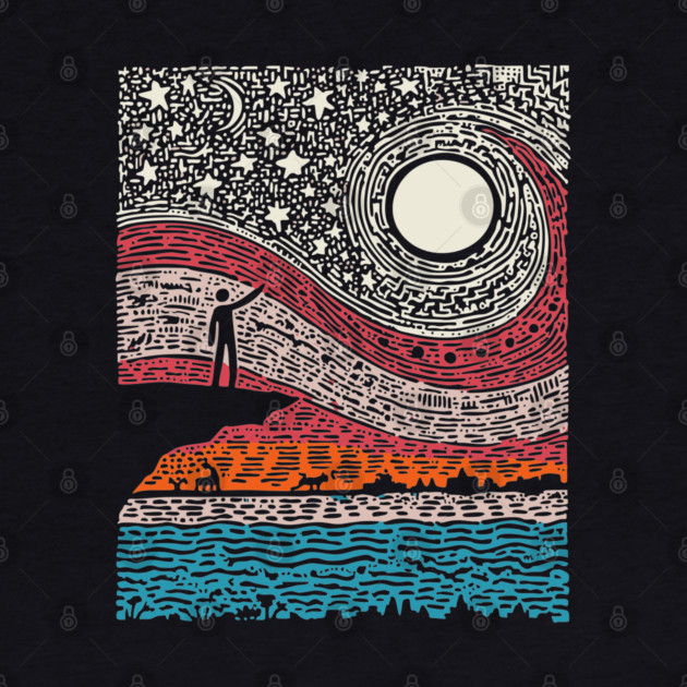 Cosmic Wonder - The Spiral Night Sky by TuncGK