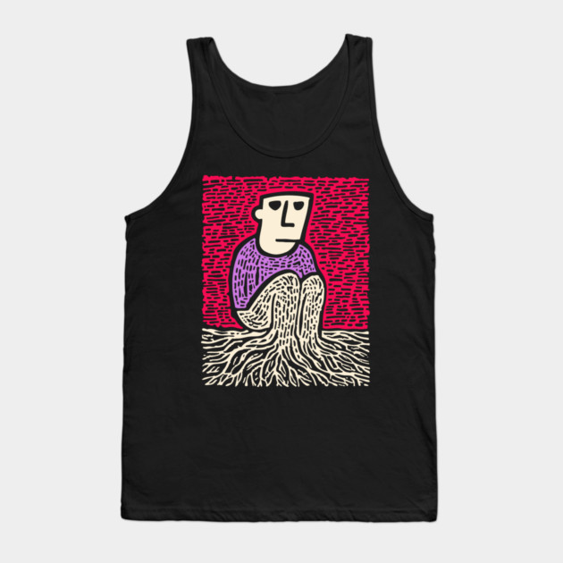 Existential Art - The Feeling of Being Rooted Tank Top by TuncGK