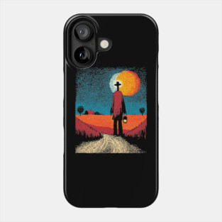 Folk Art Farmer - The Long Walk Home Phone Case