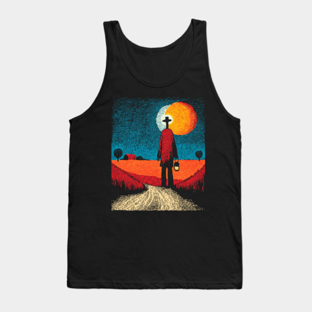 Folk Art Farmer - The Long Walk Home Tank Top by TuncGK
