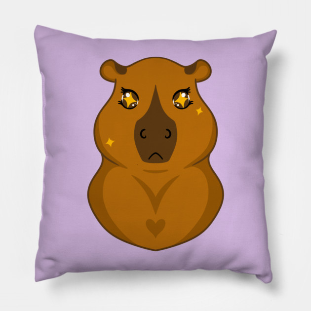 Kawaii Capybara Pillow by DeguArts
