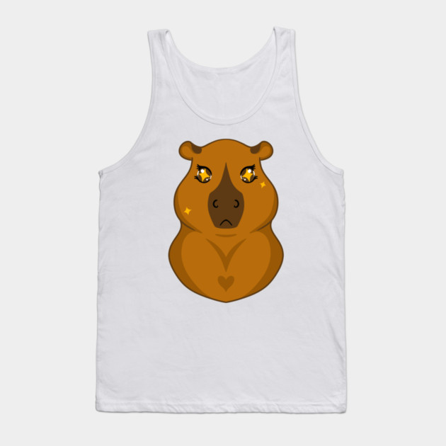 Kawaii Capybara Tank Top by DeguArts