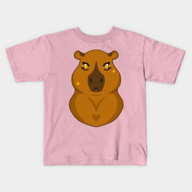 Kawaii Capybara Kids T-Shirt by DeguArts