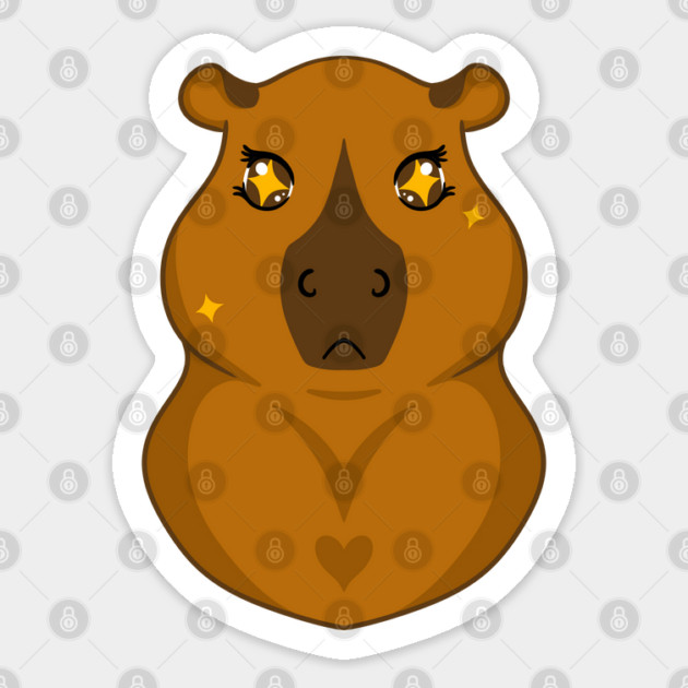 Kawaii Capybara Sticker by DeguArts