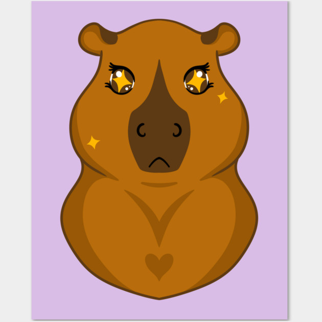 Kawaii Capybara Wall Art by DeguArts