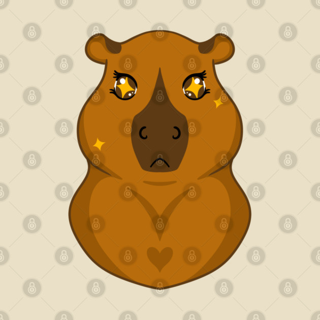 Kawaii Capybara by DeguArts