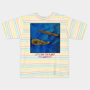 Save the Planet Endangered Earth Design Celebration Kids T-Shirt