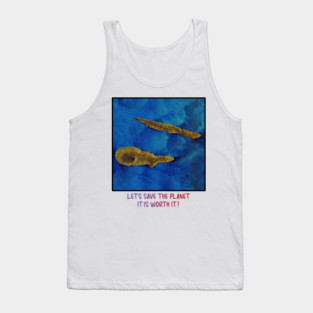 Save the Planet Endangered Earth Design Celebration Tank Top