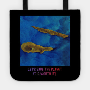 Save the Planet Endangered Earth Design Celebration Tote