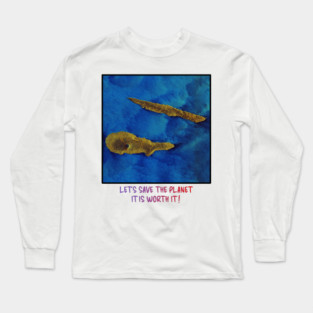Save the Planet Endangered Earth Design Celebration Long Sleeve T-Shirt