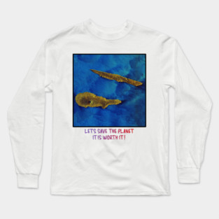 Save the Planet Endangered Earth Design Celebration Long Sleeve T-Shirt