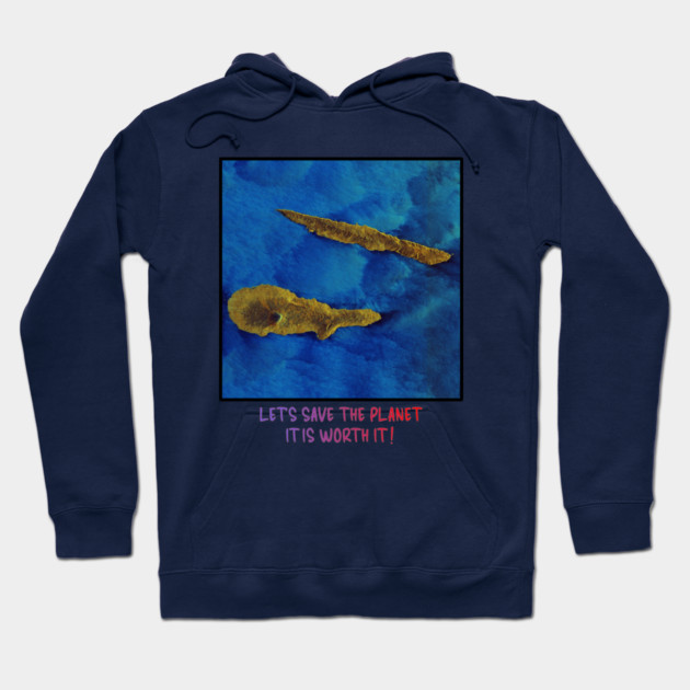 Save the Planet Endangered Earth Design Celebration Hoodie by Art2Wear