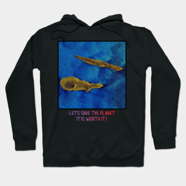 Save the Planet Endangered Earth Design Celebration Hoodie by Art2Wear