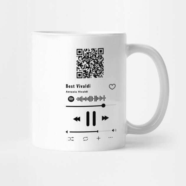 Antonio Vivaldi Portrait Streamer Code Music Lover by Art2Wear