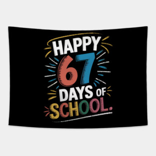 67-Days-Of-School Tapestry