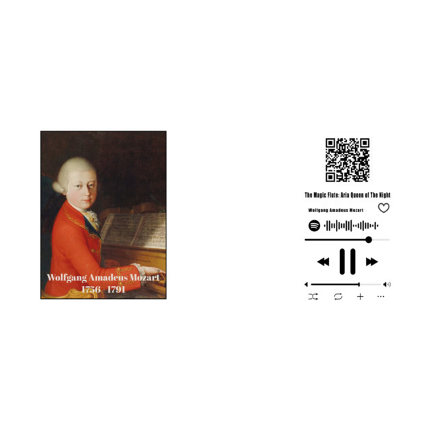 Classical Composer - Wolfgang Amadeus Mozart by Art2Wear