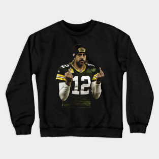 Middle Finger Aaron Rodgers Crewneck Sweatshirt