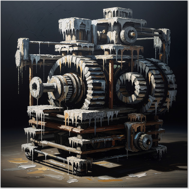 Masterpiece Remix - The Abstract Machine Wall Art by Marco Pinhal