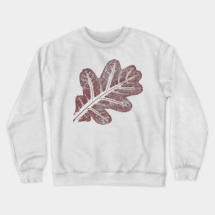 Oak Leaf - Red Crewneck Sweatshirt