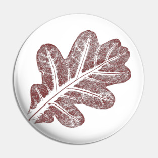 Oak Leaf - Red Pin