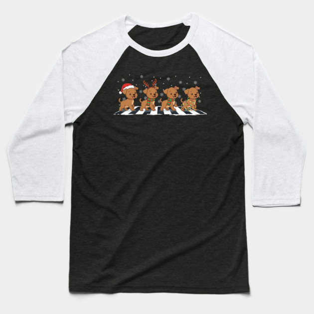 Christmas-Road Baseball T-Shirt by Creatifly Graphic Tees
