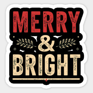 Classic Merry & Bright Sticker