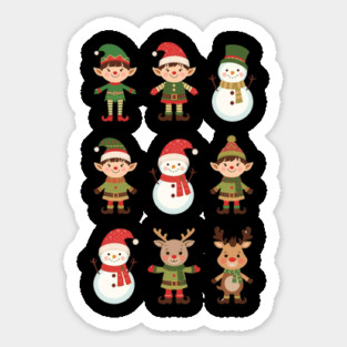 Christmas Cuties Characters Sticker