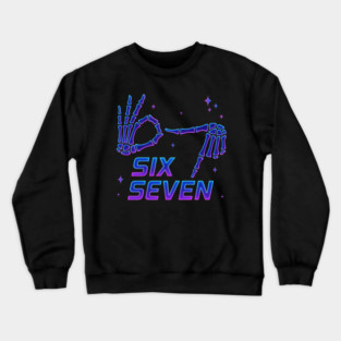 Cool-Six-Seven-Number-Gen-Alpha-Slang-6-7-Trending-Meme Crewneck Sweatshirt