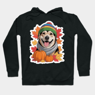 Autumn Fall Otterhound Dog Owner Thanksgiving Mom Dad Cozy Hoodie